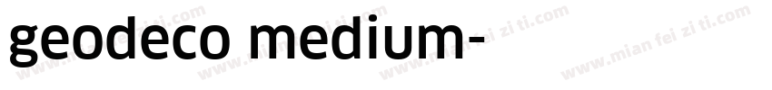 geodeco medium字体转换